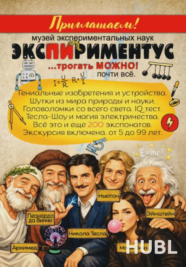 Музей занимательных наук «ЭКСПИРИМЕНТУС» + «ТЕСЛАРИУМ»